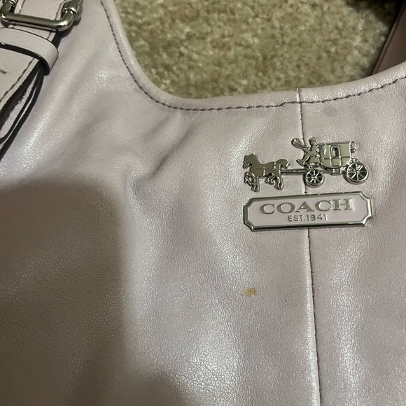 Coach madison Maggie 16503 light lavender baby pink shoulder bag - Picture 13 of 16